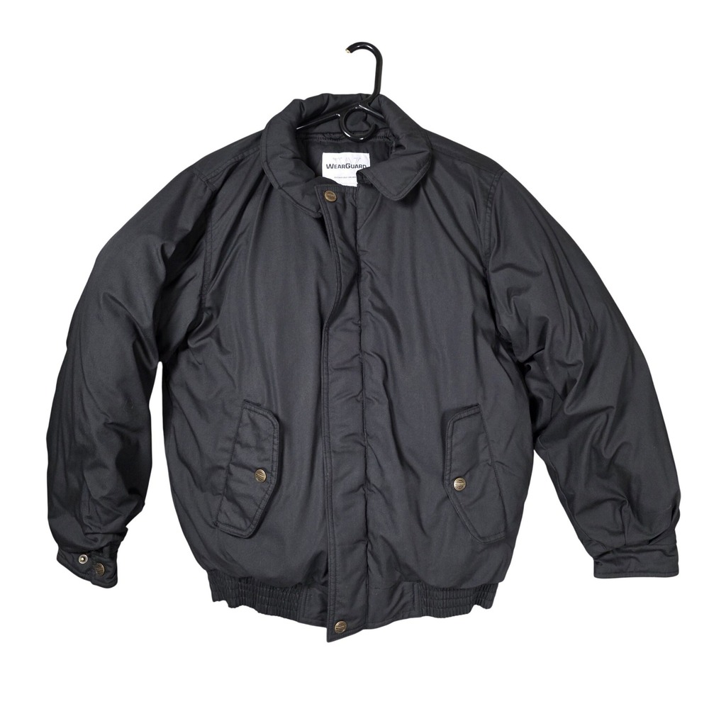 WearGuard‎ Bomber Jacket Mens Small Black Good Style 410 Insulated Workwear